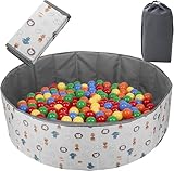 Bällebad Bällepool Faltbare Spielplatz Für Baby Kinder Kinderzimmer (Bällebad, 100cm)