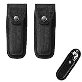 Messer Etui,Messertasche für Gürtel,Oxford Messertasche für Gürtel,Messer Holster,Messerscheide mit Gürtelschlaufe,Anwendbar auf Messerbox für Reisen,Camping,Bergsteigen und Ausflüge,2 Stück,Schwarz