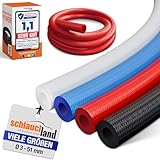 1m SILIKON-SCHLAUCH PROTEX Ø 10x17mm rot 180°C | METERWARE AUSWAHL | Silikonschlauch Universal Schlauch Luft Wasser Silikon Gewebe-Mantel verstärkt Gummi Lebensmittel-tauglich FDA Getränke