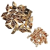 Cabilock 30 Stück Teiliges Leichte Legierungsnieten Edelstahlähnlich Flache Stumpfnieten für DIY Kleidung Taschen und Leder Dekorative Metallknöpfe zum Nähen und Basteln