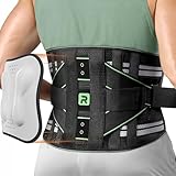 Rakiie Rückenstützgürtel für Herren und Damen, 8-fache Lendenwirbelstütze mit 3D-Pad, Atmungsaktive Rückenbandage zur Linderung von Rückenschmerzen (M)