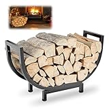 U-förmiges Brennholzregal,Kaminholzregal Innen Brennholzregal ,Durchmesser 61 cm,Eisen Feuerholzregal für Kamin Ofen, Geeignet für Weihnachtsfeiern, Schneefeuerpartys und Andere Outdoor Aktivitäten