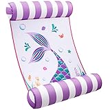 WERNNSAI Aufblasbare 4-in-1 Pool-Liege für Erwachsene – Mesh-Design, tragbar und vielseitig als Schwimmflosse, Hängematte, Liegestuhl & Drifter – ideal für Sommer, Strand & Poolparty. (Meerjungfrau)