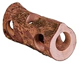 TRIXIE Natural Living Röhrentunnel, Rindenholz, ø 7 × 30 cm, 6131, 100% Naturmaterialien, ohne Harzkanäle
