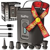 Hookah Pump Shisha Starter Elektrische Luft Kit Vakuum - Wiederaufladbar mit Campinglicht - Tragbare Kohle Mini Hookah Gebläse Set Luftkompressor