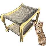 Kratzunterlage für Katzen, 2-lagig, modern, Katzenkratzer, Schlafbett, Haustierbedarf, Möbelschutz für Teppich, Stuhl, Couch, Tür, Wand, Zuhause, Wohnung, Kätzchen, klein, groß, Klettern, Schlafen