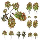 CIMAXIC 18 Stück Mikrolandschaftssimulationsbaum Artificial Tree Miniaturbäume Kunstbäume Baumdekoration Wald Miniaturen Feenbaum Bäume für die Modelleisenbahn sandtisch DIY Modell Plastik