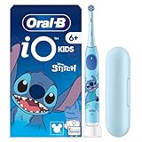 Oral-B iO Kids 6+ Disney Stitch Elektrische Zahnbürste für Kinder — Electric Toothbrush ab 6 Jahren, Inkl. 1 Aufsteckbürste, Reise-Etui, Musik-Timer und 3 Putzmodi für Zahnpflege, Blau (Stitch)