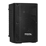 Ibiza - XTK8-MKII - Passiver 8'/20 cm SONO-Lautsprecher - 25mm Kompressionshochtöner - Bassreflexsystem - Griffe und Räder - New Version - Schwarz - Party, Events, Club, Konferenz