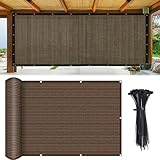 Machtiging Balkon sichtschutz,Balkonverkleidung,Balkonabdeckung,Balkonumspannung,Balkonverkleidung Windschutz,Wind-und UV-Schutz,Mit Ösen,Kabelbindungen,Privatsphäre,für Garten Balkon Zaun