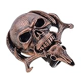 Universal Schalthebelknauf Schaltknauf Tribe Deer Skeleton Skull Schaltknauf Autozubehör Schalthebel(Copper)