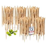 Garronda Gartenzaun zum Stecken aus Haselnüsse Zaun Garten Staketenzaun Beeteinfassung Holz Steckzaun Hochwertiger Gartenzaun für Ihren Garten GD-0156 (5 Stück, 60 cm x 500 cm)