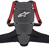 Alpinestars KR-Cell Motorrad-Rückenprotektor (M), grau schwarz rot