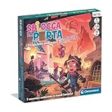 Clementoni - Entriegelt die Tür, Brettspiel, 3 Escape Room für Kinder ab 8 Jahren und Erwachsene, an 3 Fantasy-Plätzen, 1-8 Spieler, Geschenkidee Made in Italy, italienische Sprache, 16587