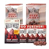 Wild West Beef Jerky 1kg Bundle - Original Rindfleisch Snacks in verschiedenen Größen - Beef Jerky high Protein Trockenfleisch, Protein Snack