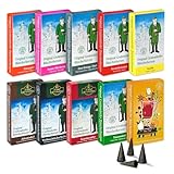 Crottendorfer Räucherkerzen 10er Pack (10 x 24 Stück) – Kaminzauber, Tannenduft, Weihnachtlicher Weihrauch, Zimtapfel, Adventsduft, Sandelholzduft etc. – Höhe 2,7cm, Ø 1,2cm – 15 Min. Brenndauer