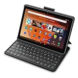 Fire HD 10-Tablet 2023 (Neueste Generation), brillantes 10,1-Zoll-Full-HD-Display, Octa-Core-Prozessor, 3 GB RAM, 64 GB, schwarz, mit Werbung und Brandneu und Made for Amazon Bluetooth-Tastaturhülle