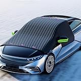 Frontscheibenabdeckung Winter, Windschutzscheibenabdeckung Auto mit Türgriffe Abdecken,Faltbare Scheibenabdeckung Frontscheibe Auto für Gegen Schnee, EIS, Frost, Staub Größe für SUV,Pkw