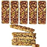 Genuss pur: 70% Pistazien, natürlicher Dattelsaft,frische Zitrone |100% Natürlich Zutaten,ohne Zuckerzusatz und Vegan | Pistazienriegel | Ohne Palmöl und Glukose (5 Stück Pistazienriegel)