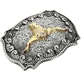 YARNOW Western Bull Head Gürtelschnalle aus Langlebiger Legierung Vintage Herrengürtel Schnalle Robust und Rostfrei Passend für Anzughosen und Jeans Stilvolles Cowboy accessoire