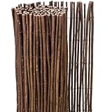 SEVICO Weidenmatte Sichtschutzmatte in 10 Größen Weidenzaunmatte für Garten, Balkon und Terrasse Sichtschutz Zaun Balkonsichtschutz Sonnenschutz Indoor & Outdoor 160x500 cm