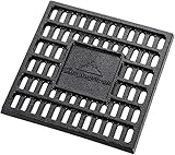 CAMPINGMOON Kohlebett Holzkohle Feuerrost Gusseisen 17,5x17,5cm T-175