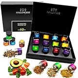 Hallingers Klassisches Gewürz-Set - Gewürz Geschenkset handmade, 12 Gewürze aus aller Welt (Set) - Valentinstag als Geschenk für ihn & Geschenk für sie | Geburtstag Glückwunsch Neues Zuhause Jahrestag