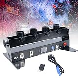 Tragbare 4-Schuss-Konfettimaschine, elektrische Konfettikanonen-Werfermaschine, professioneller DJ-Konfettiwerfer für Bühnenhochzeiten, Partys, Konzerte, Feiern, besondere Anlässe, Bühneneffekte