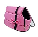 Odolplusz Elegante Hundetasche für Hunde/Katzen, Waschbar - Kleine/Mittlere/Mittelgroße, XS, S, L, M/Hundetragetasche Katzentasche Tragetasche Transporttasche (rosa)