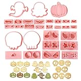 Demsyeq Halloween-Formen zum Backen, Halloween-Briefmarken, Backutensilien, sicheres Küchenhelfer, Werkzeug-Set für Geburtstag, Kinder, Zuhause, Urlaub, Erntedankfest, Weihnachten, Party-Aktivitäten