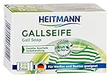 Heitmann Gallseife: Hausmittel gegen Flecken und Schmutz, natürlicher Fleckenentferner für Weißes und Buntes, 100g (1er Pack)