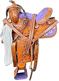 Deen, Enterprises Premium Leather Western Barrel Racing Erwachsene Pferdesattel Reißzwecke Größe 30,5 cm Sitz erhältlich.