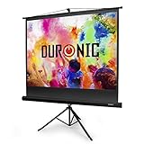 Duronic TPS50 Leinwand | 50' Stativleinwand | Stativ Beamerleinwand mit 102 x 76 cm Fläche im 4:3 Format | Heimkino mit 4K Full HD 3D | Projektorleinwand für Schule und Büro | Präsentationsleinwand
