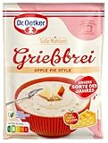 Dr. Oetker Süße Mahlzeit Grießbrei Apple Pie Style, 12er Pack (12 x 96 g) - Unsere Sorte des Jahres - Mischung für Grießbrei für eine Hauptmahlzeit oder als süße Mahlzeit zwischendurch