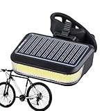 Rücklicht für Fahrrad-Solar-Fahrrad – Wiederaufladbare Fahrrad-Sicherheitsleuchte für Nacht-Zyklus, wasserdichte Beleuchtung bei Gezeiten | Solarlicht mit hoher Sichtbarkeit für Ibr