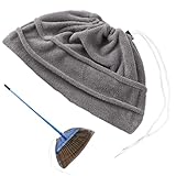 Whnbuij Kehrtuch für Besen | Wiederverwendbarer Wischmopp Kehrtuch Besenabdeckung | Mehrzweck-Waschbare Reinigungs-Mikrofaser für Hartholzfliesenboden Küche Bad Wohnzimmer