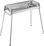 MIIKHI Edelstahl Grillrost Großer Holzkohlegrill Tragbar Faltbar BBQ Outdoor Picknickgrill für Parks, Strände und Grillpartys