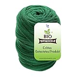 Weiche Biostretch-Pflanzenbänder für Zimmer- und Gartenpflanzen – umweltfreundliche, Dehnbare grüne Pflanzenschnur und Gartenschnur-Pflanzenband (Grüne Bio-Rolle x 1)