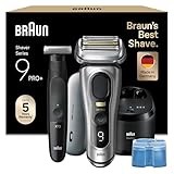 Braun Bundle mit Series 9 Pro+ Rasierer, Rasierapparat & Reinigungsstation, Ladeetui, Made in Germany, 9577cc, Silber + Series XT3 Gesicht & Körper, Rasierer, Wasserdicht, XT3200, Schwarz