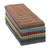 Extra dickes Bankkissen für 2-/3-Sitzer-Bänke im Innen- und Außenbereich, 8 cm, Kissen für Gartenbank, Bodensofa, Terrasse, Schaukel, weiche und bequeme Sitzmatratze, 150 x 50 cm, Marineblau