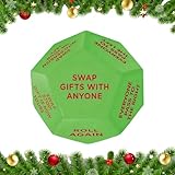Geschenkaustausch-Spielwürfel | Weihnachtsstrumpf mit Tauschwürfeln füllen | Festliches Zubehör für Familientreffen Freunde Kollegen Team