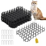 katzenschreck für Garten - 15 Stück Katzenabwehrmatten für draußen, effektive Katzengitter zur Abwehr von Katzen und Anderen Tieren (20 * 15cm, 15)