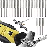 Kettensägen -Spitzer, 20pcs Kettensägen -Spitzbits, 4,8 -mm -Kettensägen -Spitzer -Burr -Steinfeile zum Schleifen von Steinfrechen Polieren, Kettensägenklingen -Spitzer