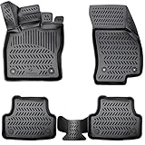 Design 3D Gummimatten Set - für VW Golf 7 Baujahr 2012-2019 | Extra hoher 5cm Rand