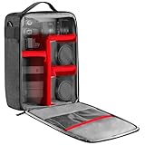 NEEWER NW140S Transporttasche für Objektiv und Kamera, wasserdicht, 22 x 15 x 32 cm, Tasche für Canon Nikon Sony DSLR, 4 Linsen oder Blitzauslöser, Batteriezubehör