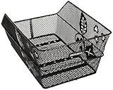 Basil Cento Flower Fahrradkorb – Hinterrad – Schulfahrradkorb – 47×31×21 cm – Weiß