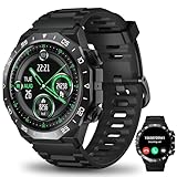Smartwatch Herren Damen, 1.39' HD Touch Fitnessuhr mit Telefonfunktion, Herzfrequenz SpO2 Schlafmonitor Schrittzähler, IP68 Wasserdicht Sportuhr mit 112+ Sportmodi Fitness Tracker, 2025