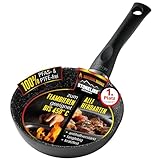 STONELINE Ceramic Bratpfanne 16 cm Keramikpfanne Induktion Antihaft Pfanne Keramikbeschichtung mit echten Steinpartikeln, Pfanne PFAS-frei, Für alle Herdarten, Backofengeeignet