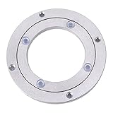 Drehbare Drehscheibe Hochleistungs Aluminiumlegierung Rotierende Lager Drehscheibe Runder Esstisch Glatte Drehplatte für Kaleidoskope Tischplatte Serving Messe Displays (4 Zoll)