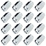 C CARBONADO Radmutter M12x1,25 geschlossen 35mm lang mit Kugelbund und fester Anlage SW19 verzinkt für Aluminiumfelgen (16)